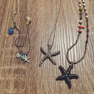 Starfish Necklace Trio